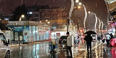 Van’da karla karışık yağmur hayatı olumsuz etkiliyor