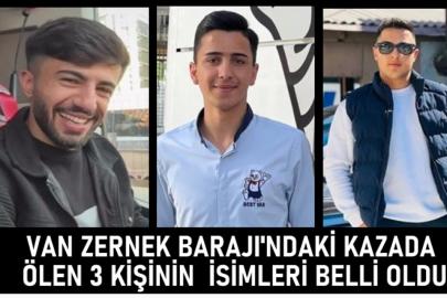 Van'daki kazada ölen 3 kişinin kimlikleri netleşti