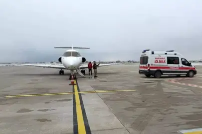 Yenidoğan Bebek Uçak Ambulansla Nakledildi