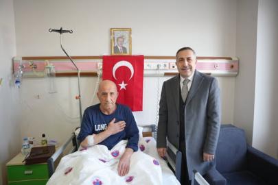 Başkan Arvas'tan hastalara ziyaret