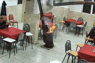 Güzel kokması için sobaya dökülen kolonya ortalığı savaş alanına çevirdi