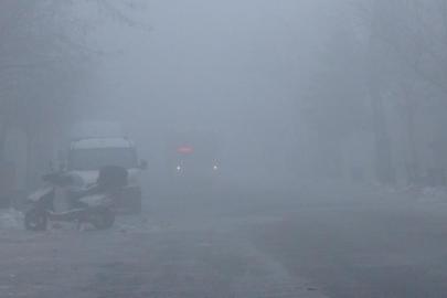 Kars'ta göz gözü görmüyor: Kent siste kayboldu