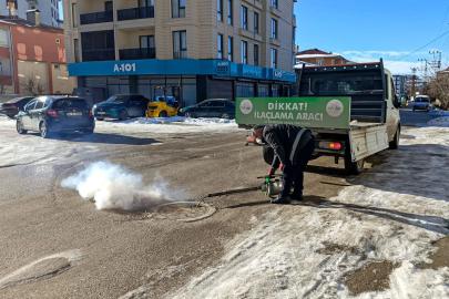 VAN BÜYÜKŞEHİR BELEDİYESİ’NİN KIŞLAK ÇALIŞMALARI SÜRÜYOR