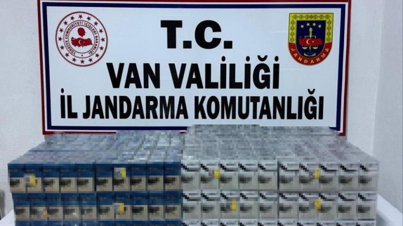 Van’da bin 690 paket kaçak sigara ele geçirildi