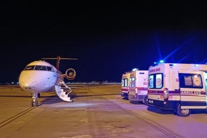 Van'dan İstanbul'a uçak ambulansla hasta sevki