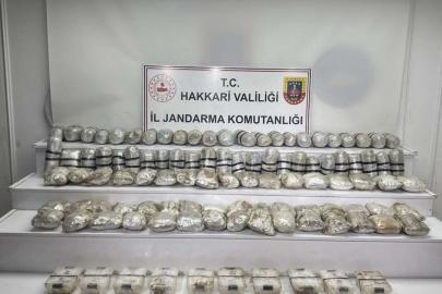 Yüksekova 60 kilo uyuşturucu madde ele geçirildi