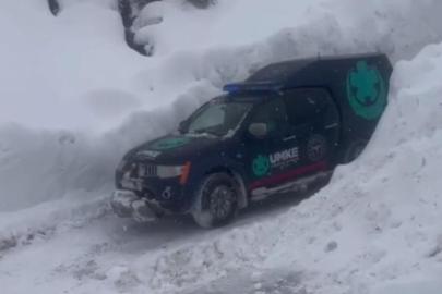 Zorlu kış şartlarında UMKE'den hayat kurtaran müdahale