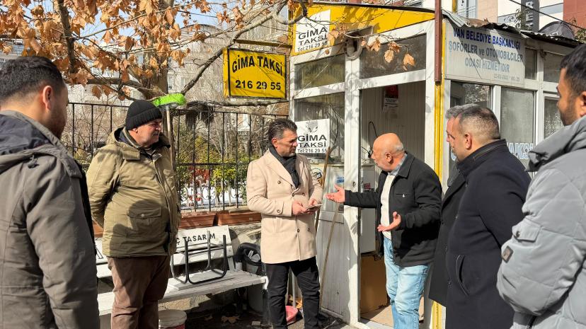 Başkan Kuşan’dan taksici esnafına ziyaret”