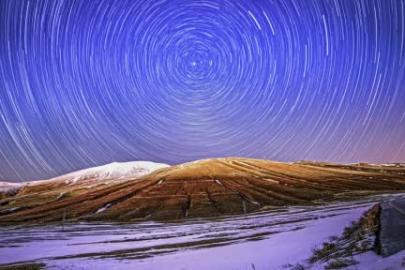 Bitlis’te kış geceleri yıldızlarla buluştu