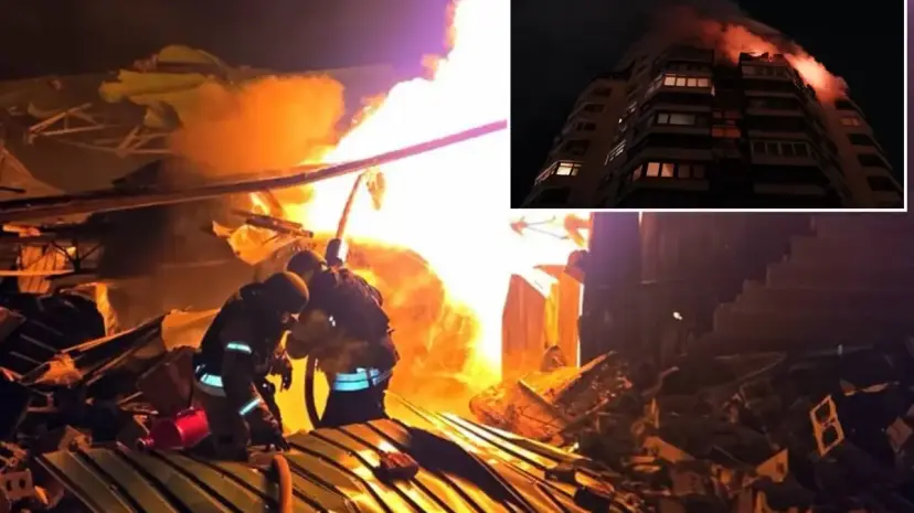 Böylesi görülmedi! Ülkenin başkentini 500 dron ve 65 füzeyle vurdular