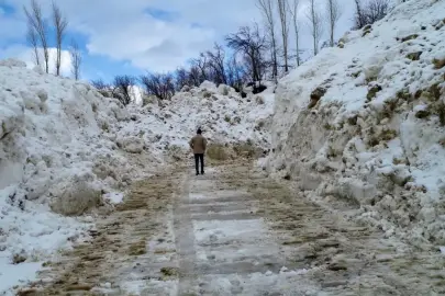Çatak'ta Çığ Sonrası Yol 9 Günlük Çalışmayla Açıldı