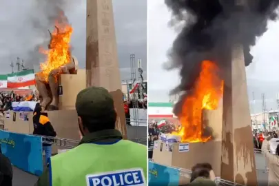 Komşu ülkede kaydedilen görüntü dünya gündemine bomba gibi düştü