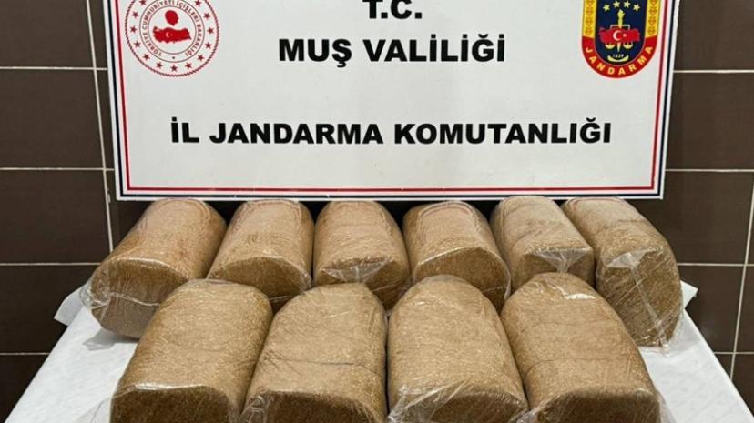 Muş'ta 50 kilo kaçak tütün ele geçirildi