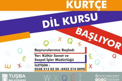 Tuşba’da Kürtçe Dil Kursu Başvuruları Başladı