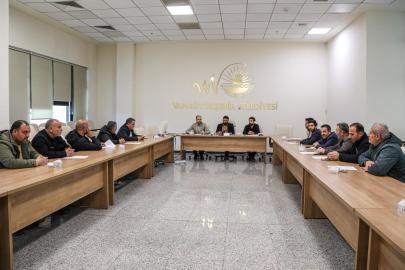 VAN BÜYÜKŞEHİR BELEDİYESİ HAFRİYAT FİRMALARIYLA KOORDİNASYON TOPLANTISI GERÇEKLEŞTİRDİ