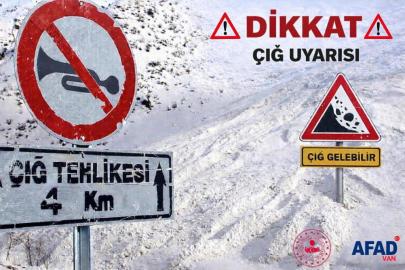 AFAD’dan Van için çığ uyarısı