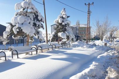 Başkale'de kar yağışı ve dondurucu soğuklar