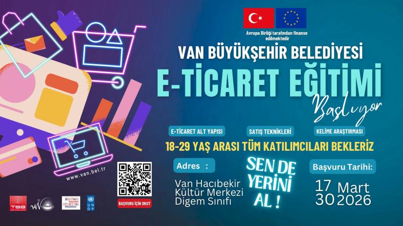 BÜYÜKŞEHİR BELEDİYESİ GENÇLERE YÖNELİK E-TİCARET EĞİTİMİ DÜZENLİYOR