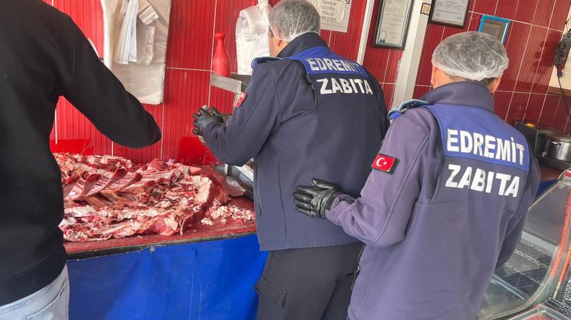 Edremit’te kasaplara sıkı denetim