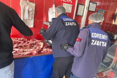 Edremit’te kasaplara sıkı denetim