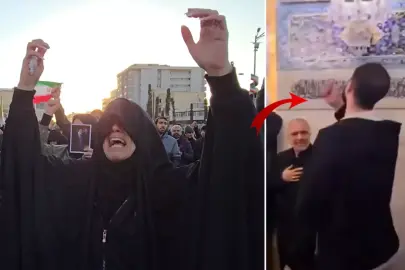 Hamaney'in ölümü sonrası halk yasa boğuldu! Kendilerini yumruklayarak ağıt yaktılar