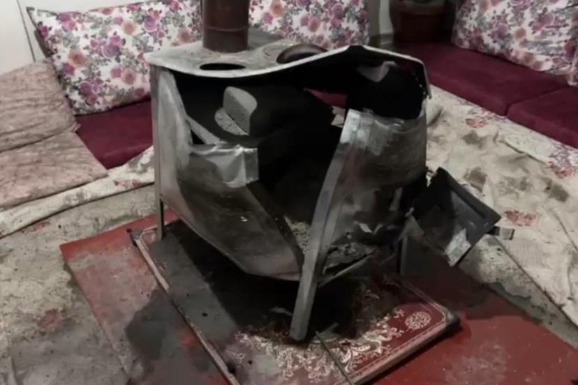 Yüksekova'da odun sobasında patlama: Bir aile ölümden döndü