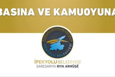 İpekyolu Belediye eş başkanlarından geçmiş olsun mesajı