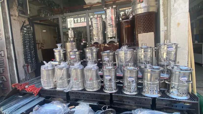 Van Sobacılar Çarşısı’nda mangal ve semaver sezonu başladı