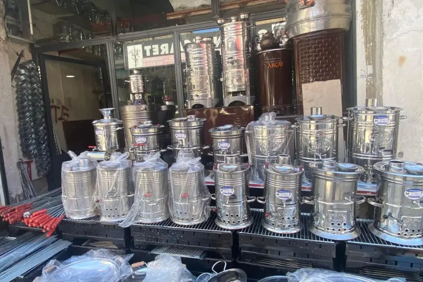 Van Sobacılar Çarşısı’nda mangal ve semaver sezonu başladı