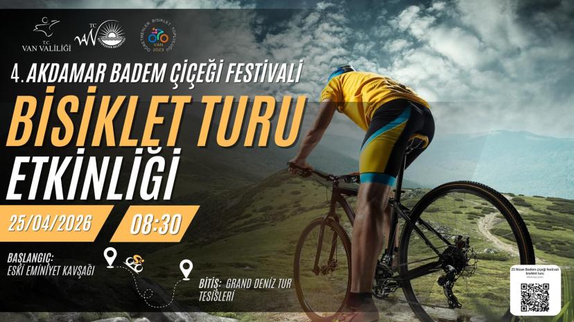 VAN’DA BADEM ÇİÇEĞİ FESTİVALİ KAPSAMINDA BİSİKLET TURU DÜZENLENECEK