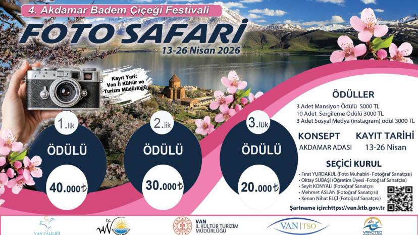 VAN’DA FOTO SAFARİ KAYITLARI BAŞLADI