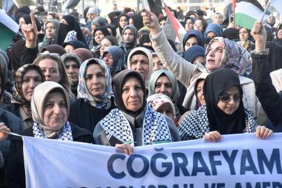 Van'da Gazze İçin Destek Yürüyüşü