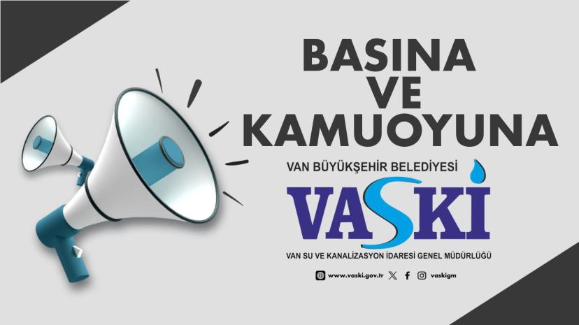 VASKİ'den su kesintisi duyurusu