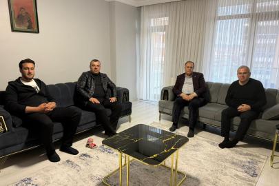 VATSO Başkanı Kandaşoğlu Vanlı gazeteci Osman Nuri Yıldız'ı ziyaret etti