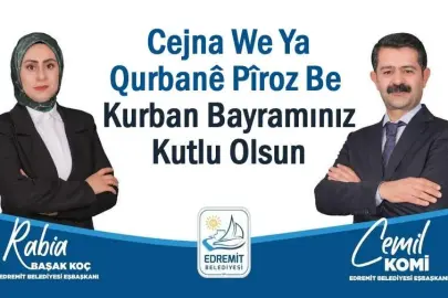 Edremit Belediye Eş Başkanlarından Kurban Bayramı Mesajı