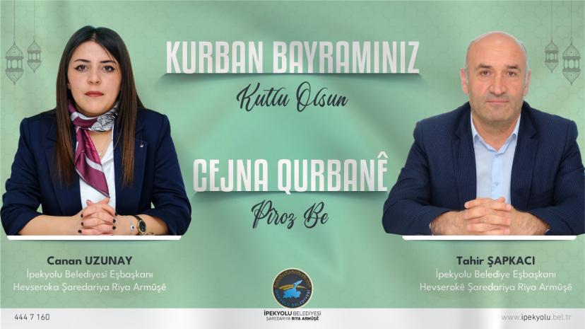 İpekyolu Belediyesi Eş Başkanlarından bayram mesajı