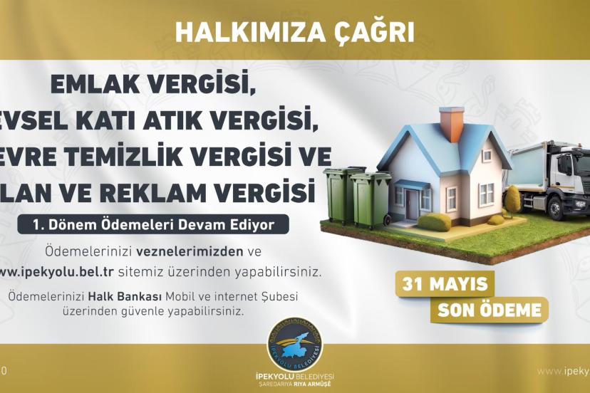 İpekyolu Belediyesinden Vergi Ödemeleri uyarısı