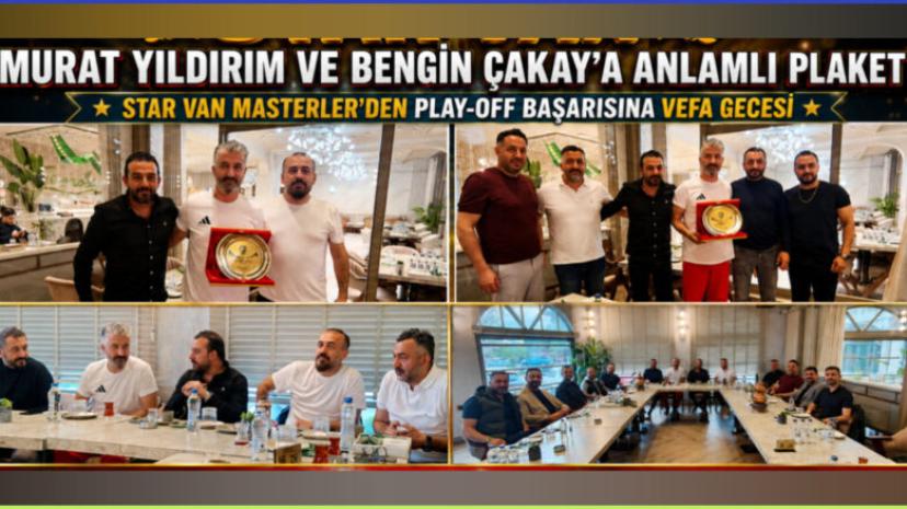 Murat Yıldırım ve Bengin Çakay’a Anlamlı Plaket