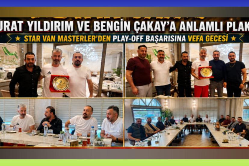 Murat Yıldırım ve Bengin Çakay’a Anlamlı Plaket