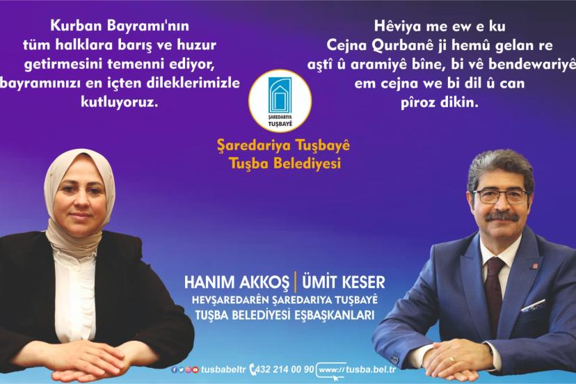 Tuşba Belediyesinden Kurban Bayramı mesajı