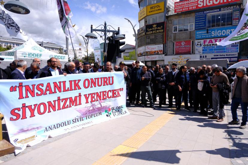 Van Filistine Destek Platformu Sumud Filosuna düzenlenen baskını kınadı