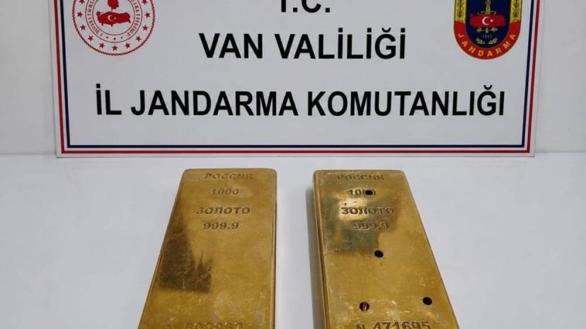 Van’da 2 kilo külçe altın ele geçirildi