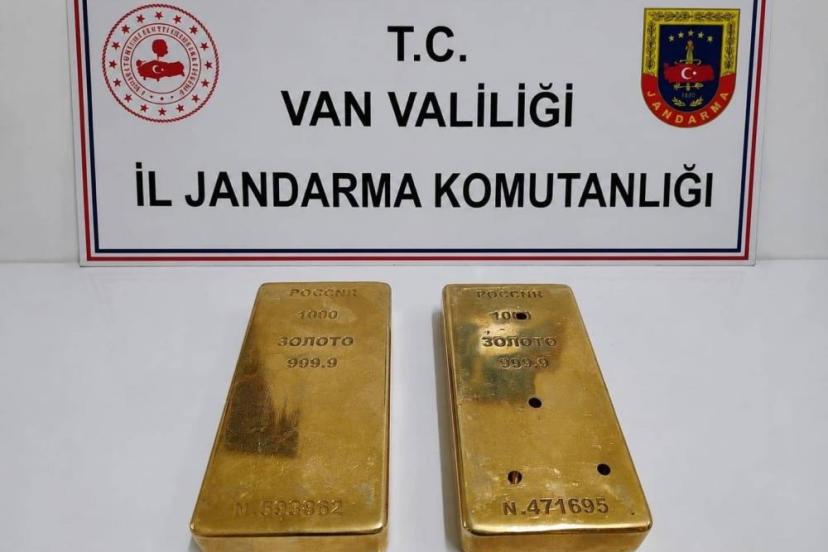 Van’da 2 kilo külçe altın ele geçirildi