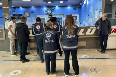 Van'da bayram öncesi otobüs terminallerinde bilet denetimi