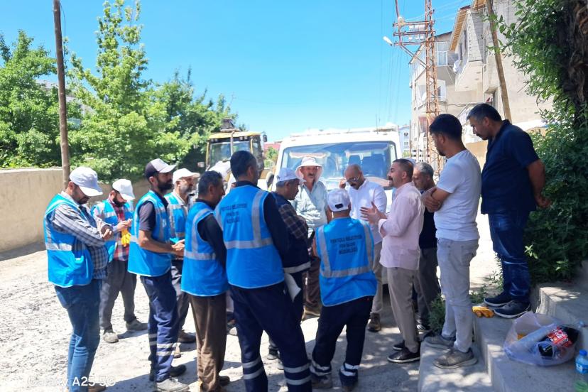 Eşbaşkan Yardımcısı Ergün, çalışmaları yerinde inceledi