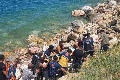 Otomobil Van Gölü'ne uçtu: Sürücü yaralı kurtarıldı