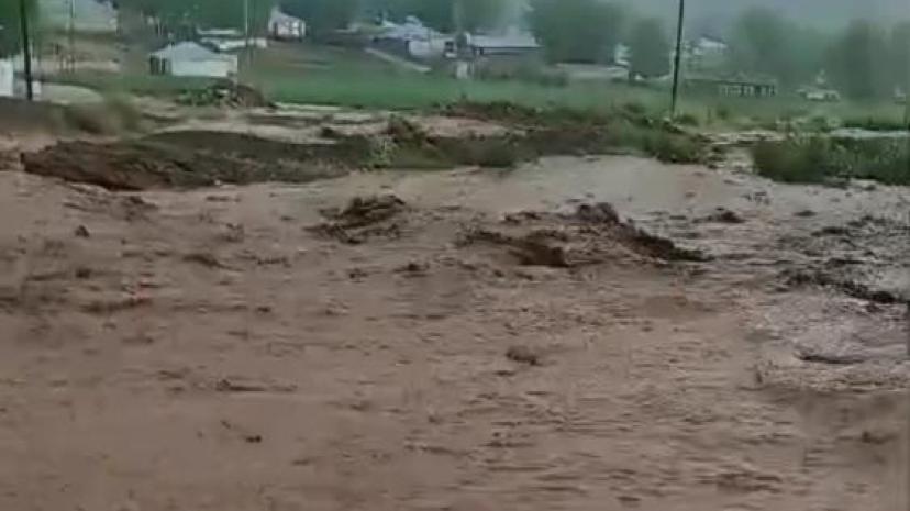 Saray ilçesinde sağanak yağış sele neden oldu