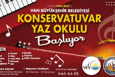 VAN BÜYÜKŞEHİR BELEDİYESİ KONSERVATUVAR YAZ OKULU BAŞLIYOR