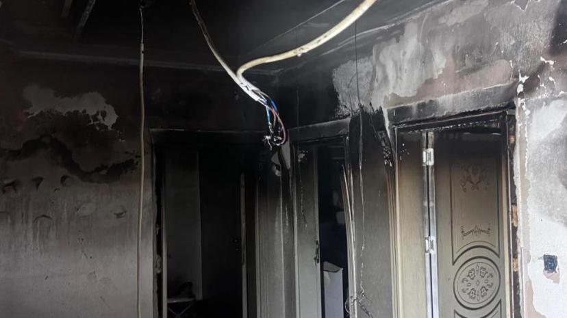 Van'da ev yangını