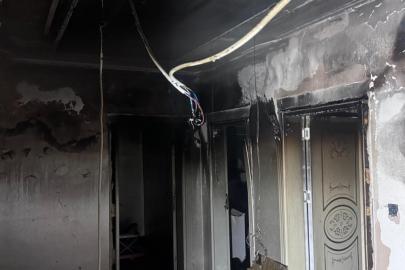 Van'da ev yangını